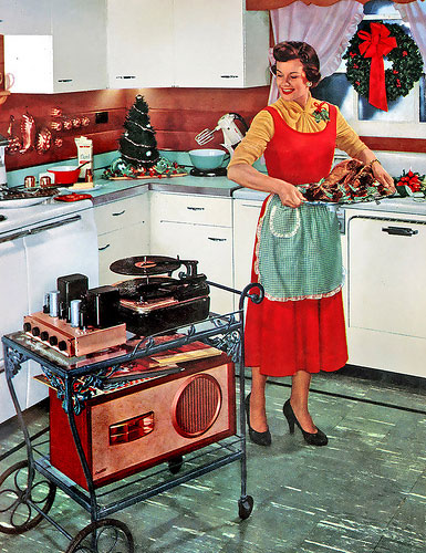 Mom Cooking for Christmas © James Vaughan Mom Cooking for Christmas