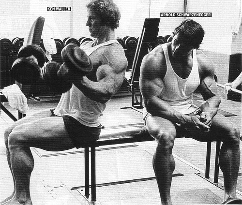 Ken Waller & Arnold Schwarzenegger © David van der Mark Ken Waller & Arnold Schwarzenegger