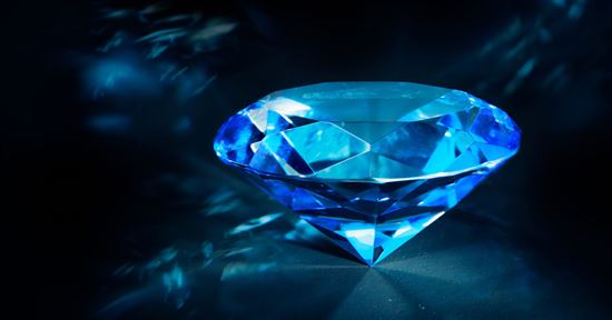 a blue diamond