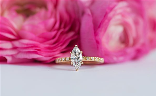 blue nile marquise engagement ring