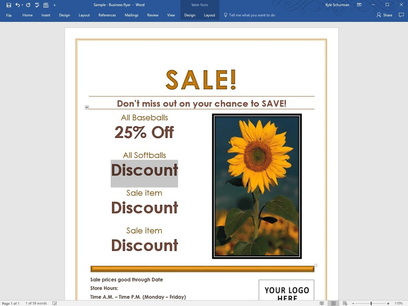 how to make a business flyer in word create flyers with word